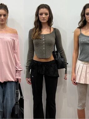 Threetimes Kate Cardigan Knit Crop gray